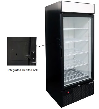 Freezer Merchandiser with Integrated Health Lock Timer